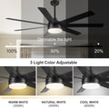 72 In Farmhouse Ceiling Fan With Plywood Blades For Dining Room Black Brown Metal & Wood