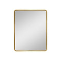 24X30 Inch Gold Metal Framed Wall Mount Or Recessed Bathroom Medicine Cabinet With Mirror Gold Matte Black 1 2 24 To 35 In 24 To 31 In Removable Shelf Bathroom Classic Less Than 5 Inches Aluminium Powder Coated