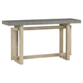 Contemporary Console Table With Wood Top, Extra Long Entryway Table For Entryway, Hallway, Living Room, Foyer, Corridor Gray Solid Wood Mdf