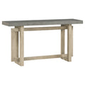 Contemporary Console Table With Wood Top, Extra Long Entryway Table For Entryway, Hallway, Living Room, Foyer, Corridor Gray Solid Wood Mdf