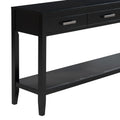 Contemporary 3 Drawer Console Table With 1 Shelf, Entrance Table For Entryway, Hallway, Living Room, Foyer, Corridor Black Primary Living Space American Design Mdf