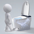 Smart Toilet With Heated Bidet Seat, One Piece