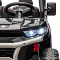24V Ride On Truck 2 Seater Ride On Utv With 2X200W Motor Ride On Dump Truck With Dump Bed Shovel Ride On Car With Remote Control Electric Vehicle With Non Slip Tyre For Boys Girls Black Plastic