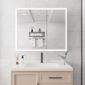 Bathroom Medicine Cabinet with Lights, 36 30 Inch LED mirror included-bathroom-powder