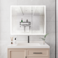 Bathroom Medicine Cabinet with Lights, 36 30 Inch LED mirror included-bathroom-powder