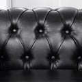 1 Seater Sofa For Living Room Black Pu