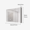 Bathroom Medicine Cabinet with Lights, 36 30 Inch LED mirror included-bathroom-powder