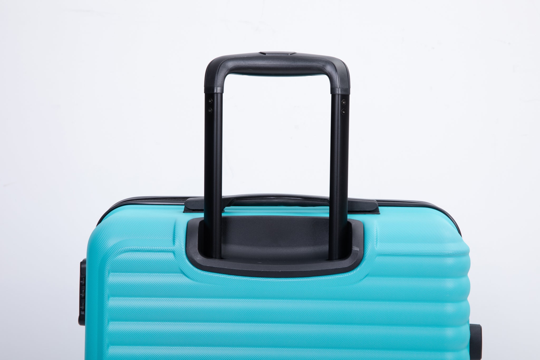 3 Piece Luggage Sets ABS Lightweight Suitcase with Two turquoise-abs