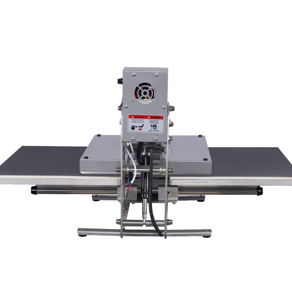 24X16 Auto Open Dual Platen Heat Press Machine 110V,2000W Grey Aluminium