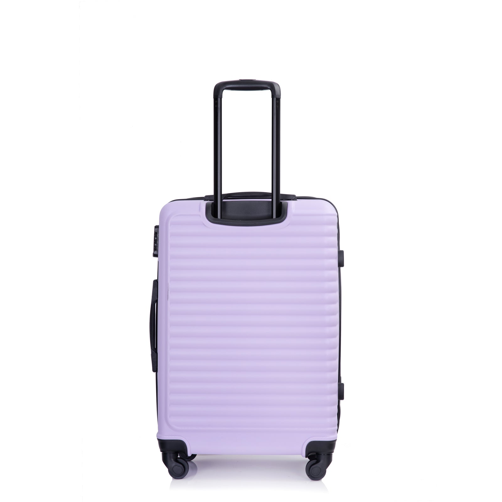 3 Piece Luggage Sets ABS Lightweight Suitcase with Two lavender purple-abs