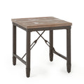 Jersey End Table Brown Solid Wood Mdf