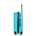 3 Piece Luggage Sets Abs Lightweight Suitcase With Two Hooks, Spinner Wheels, Tsa Lock, 20 24 28 Turquoise Turquoise Abs