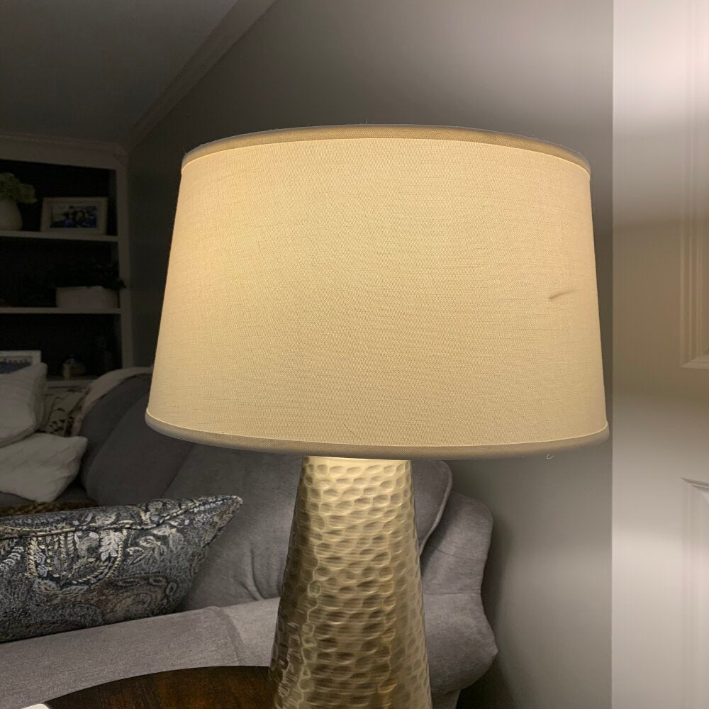 25"H A.B. Leaf Hammered Table Lamp 1Pc Ctn 2.15 6.97 Bronze Metal