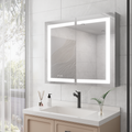 36 x 30 inch Medicine Cabinet with LED Vanity Mirror mirror included-bathroom-powder