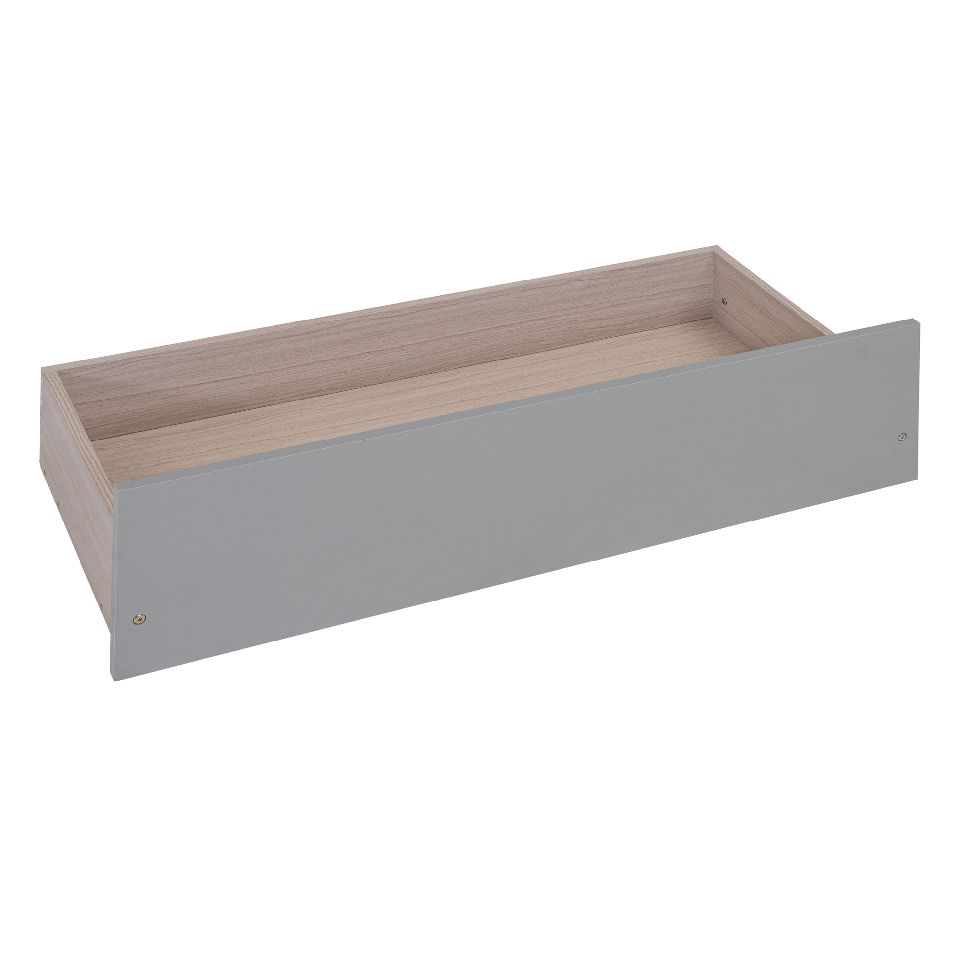 Full Size Wooden House Bed With Two Drawers,Gray Box Spring Not Required Full Gray Wood Gray Bedroom Pine Bed Frame Wood