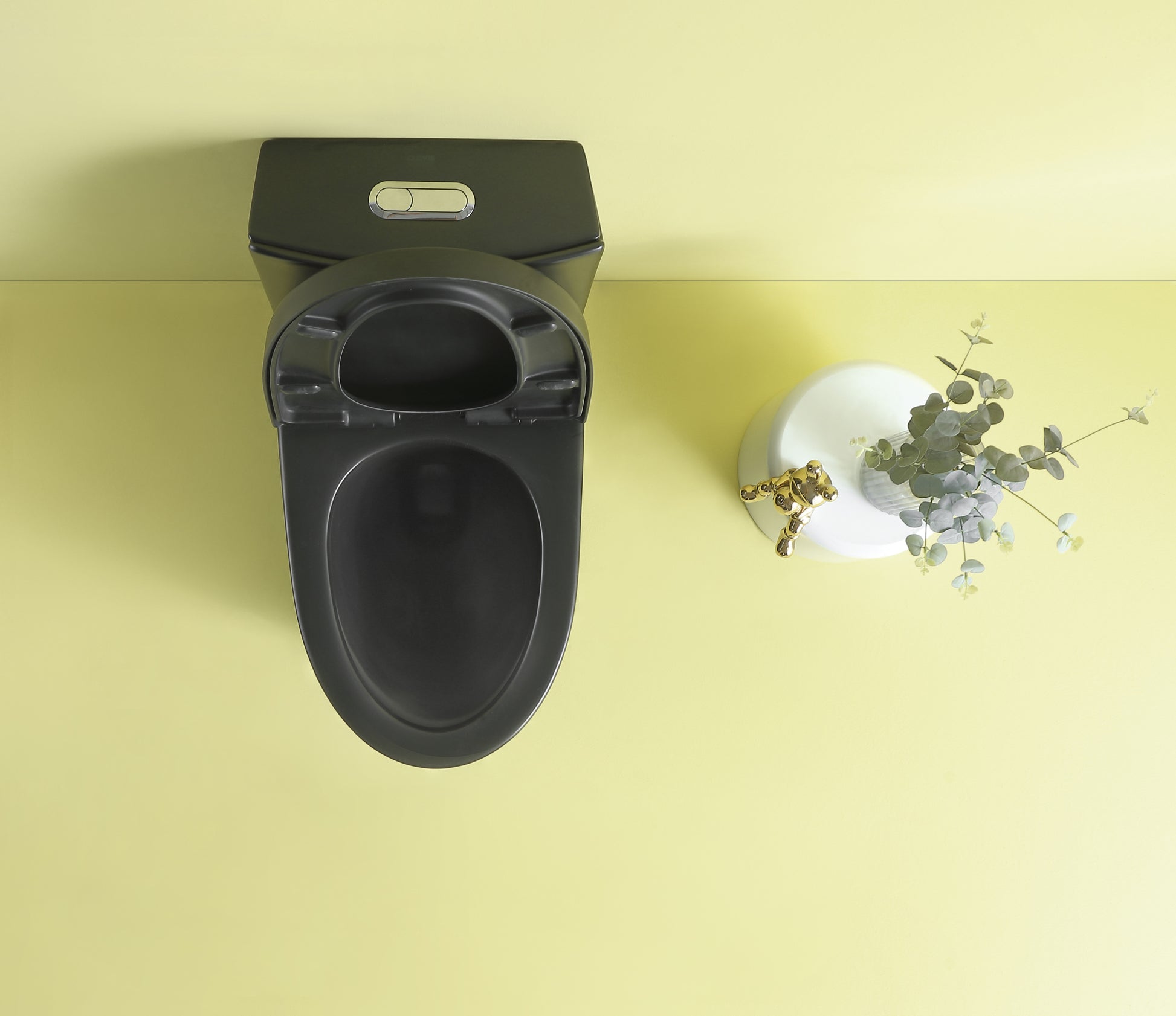 black toilet seat cover 23T01 MBP01 matte black-acrylic