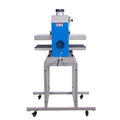 24X32 Large Format Single Station Pneumatic Heat Press Machine 220V,6000W No Plug Blue Grey Aluminium