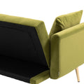 Coolmore Velvet Sofaaccent Sofa .Seat Sofa With Metal Feet Olive Polyester