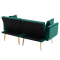 Coolmore Velvet Sofaaccent Sofa .Seat Sofa With Metal Feet Green Polyester