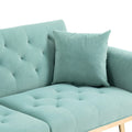 Coolmore Velvet Sofaaccent Sofa .Seat Sofa With Metal Feet Mint Green Polyester