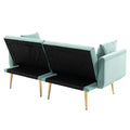 Coolmore Velvet Sofaaccent Sofa .Seat Sofa With Metal Feet Mint Green Polyester