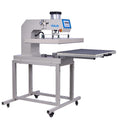 24X32 Large Format Single Station Pneumatic Heat Press Machine 220V,6000W No Plug Blue Grey Aluminium