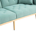 Coolmore Velvet Sofaaccent Sofa .Seat Sofa With Metal Feet Mint Green Polyester