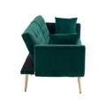 Coolmore Velvet Sofaaccent Sofa .Seat Sofa With Metal Feet Green Polyester