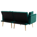 Coolmore Velvet Sofaaccent Sofa .Seat Sofa With Metal Feet Green Polyester