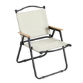 2 Piece Folding Outdoor Chair For Indoor, Outdoor Camping, Picnics, Beach,Backyard, Bbq, Party, Patio, Beige Beige Garden & Outdoor Modern Oxford Fabric