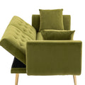 Coolmore Velvet Sofaaccent Sofa .Seat Sofa With Metal Feet Olive Polyester