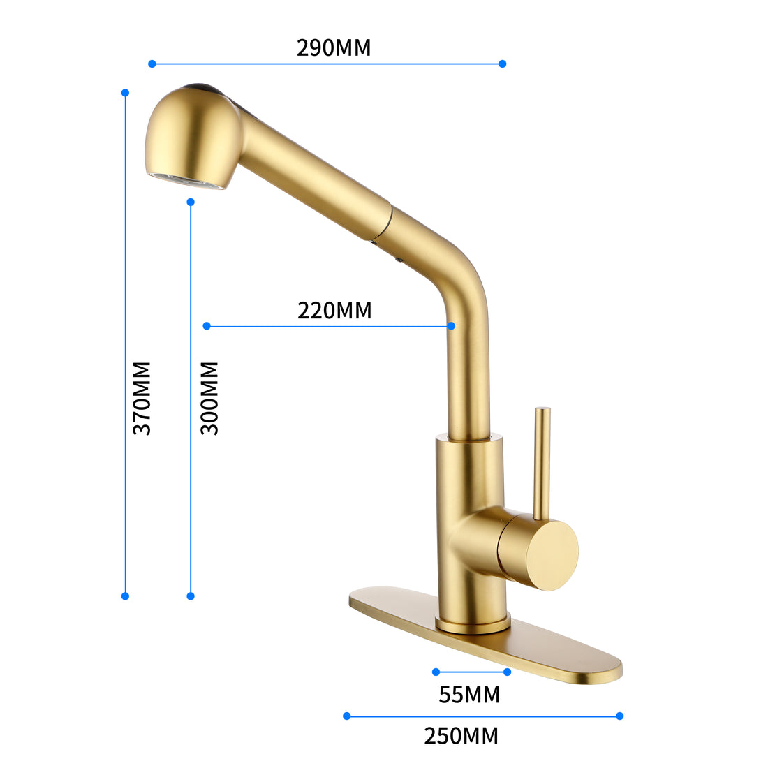 Utility Sink Faucets Single Handle Pull Out Laundry Faucet With Dual Spray Function In Stainless Spot Resistant Gold Gold Stainless Steel