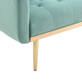 Coolmore Velvet Sofaaccent Sofa .Seat Sofa With Metal Feet Mint Green Polyester
