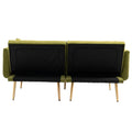 Coolmore Velvet Sofaaccent Sofa .Seat Sofa With Metal Feet Olive Polyester