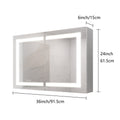 Bathroom Medicine Cabinet with Lights, 36 24 Inch LED mirror included-bathroom-powder