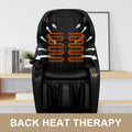 Full Body Massage Chair With Zero Gravity Recliner,With Two Control Panel: Smart Large Screen & Rotary Switch,Spot Kneading And Heating,Airbag Coverage,Suitable For Home Office Black Pu