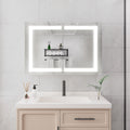 Bathroom Medicine Cabinet with Lights, 36 24 Inch LED mirror included-bathroom-powder