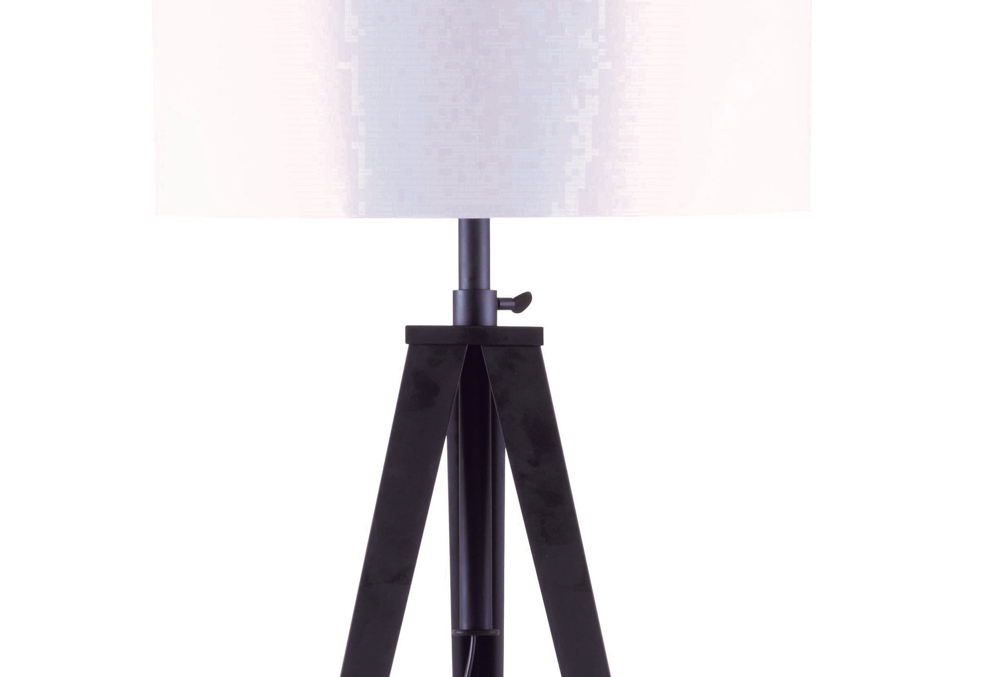 65" Crossed Tripod Floor Lamp 2.67 9.9 Black Metal