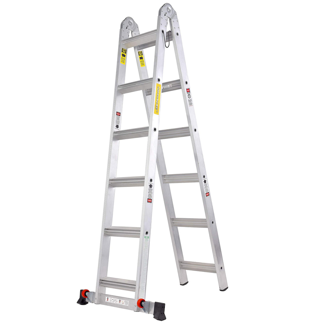 12 Feets 2 In 1 Aluminum Extension Ladder With