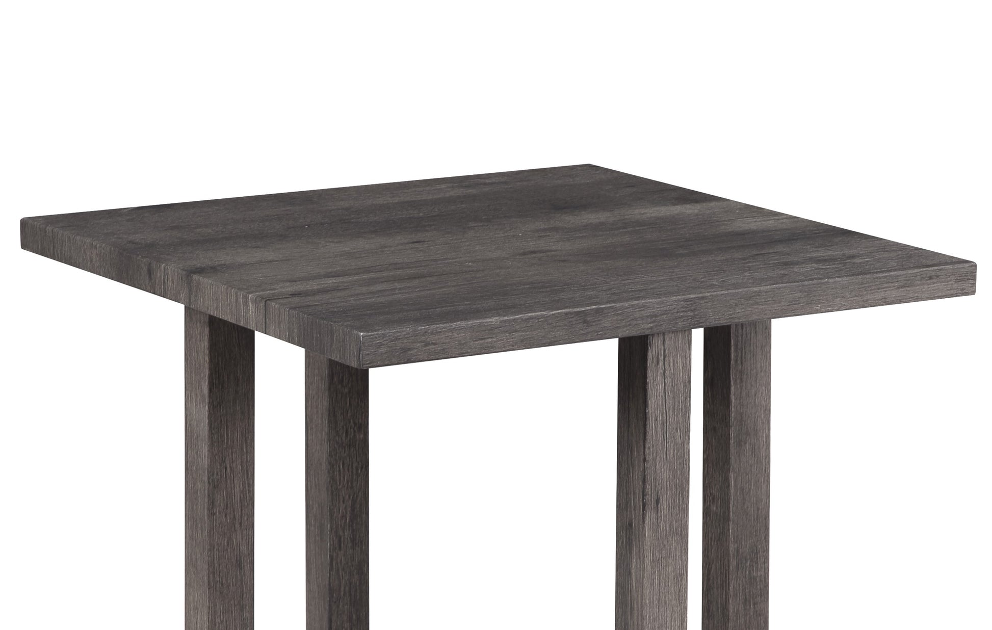 Moseberg 24" Rustic Wood End Table Brown Rubber Wood