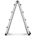 Aluminum Multi Position Ladder with Wheels, 300 lbs metallic grey-aluminium alloy