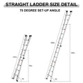 Aluminum Multi Position Ladder with Wheels, 300 lbs metallic grey-aluminium alloy