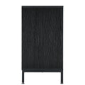 Dresser Cabinet Bar Cabinet Storge Cabinet Glass Door Side Cabinet Lockersembedded Metal Handle Can Be Placed In The Living Room, Bedroom, Dining Room, Black Brown 3 4 Drawers Black Brown Brown Primary Living Space Glass Doors Classic Foam Particle Board