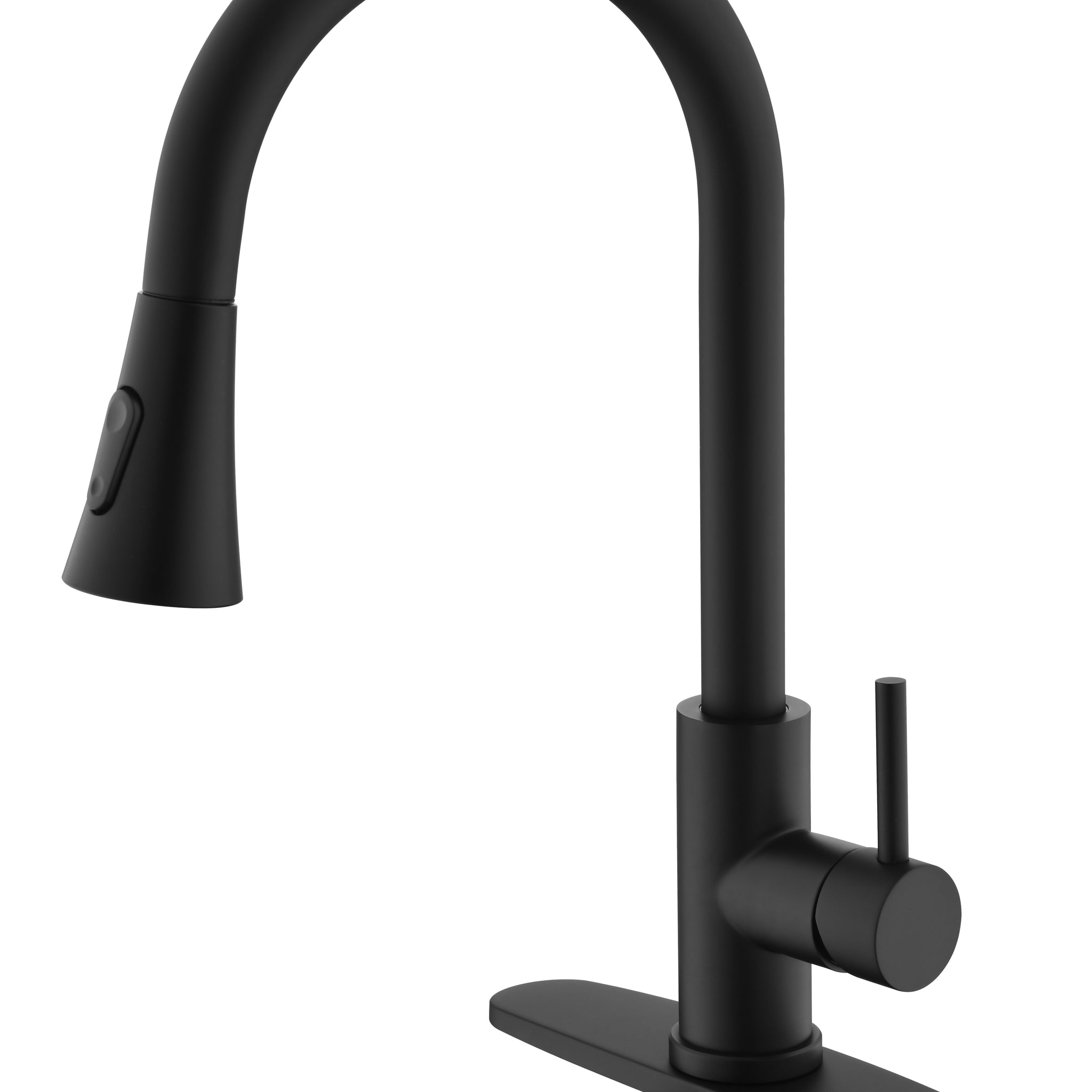 Kitchen Faucet With Pull Out Spraye Matte Black Kitchen Stainless Steel Stainless Steel