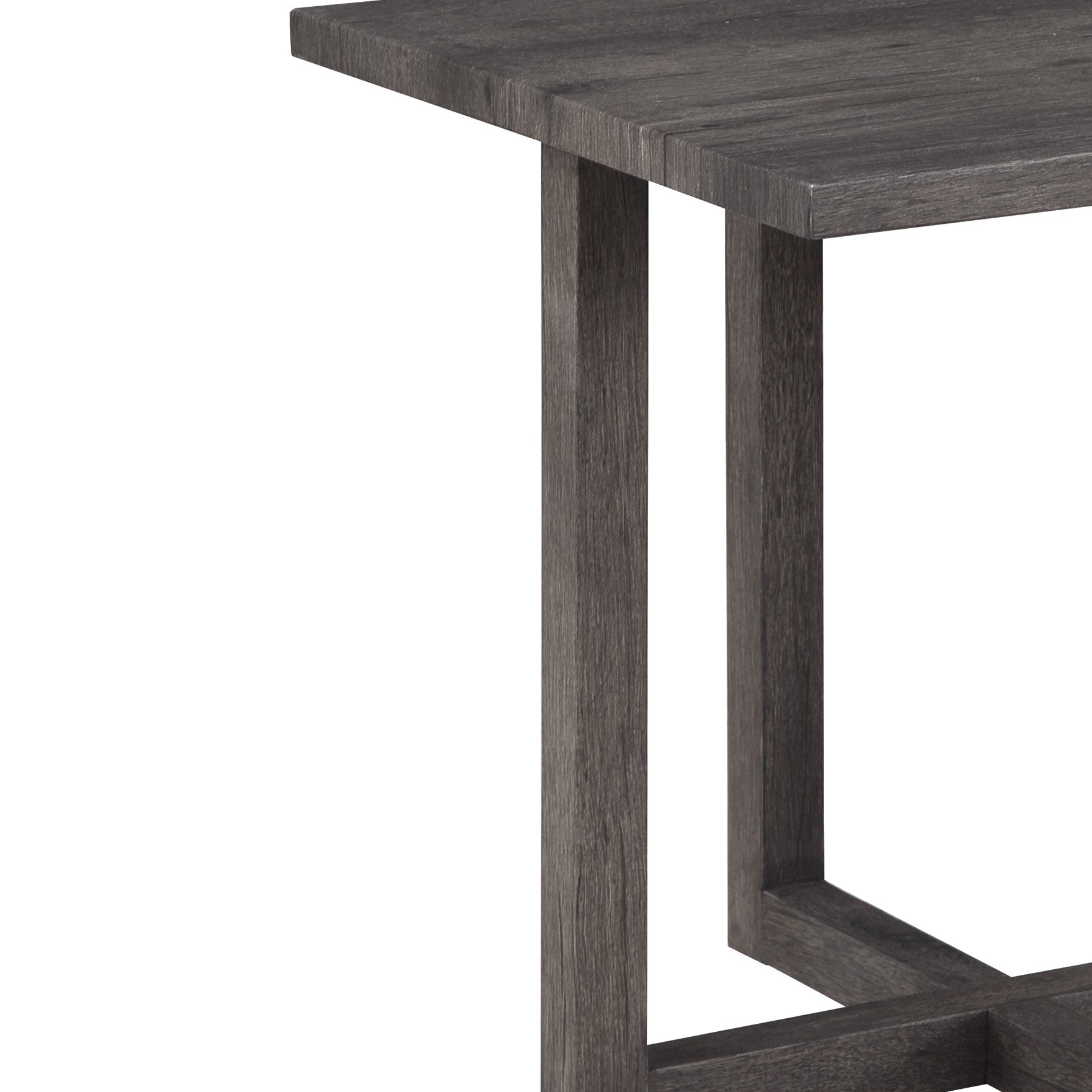 Moseberg 24" Rustic Wood End Table Brown Rubber Wood