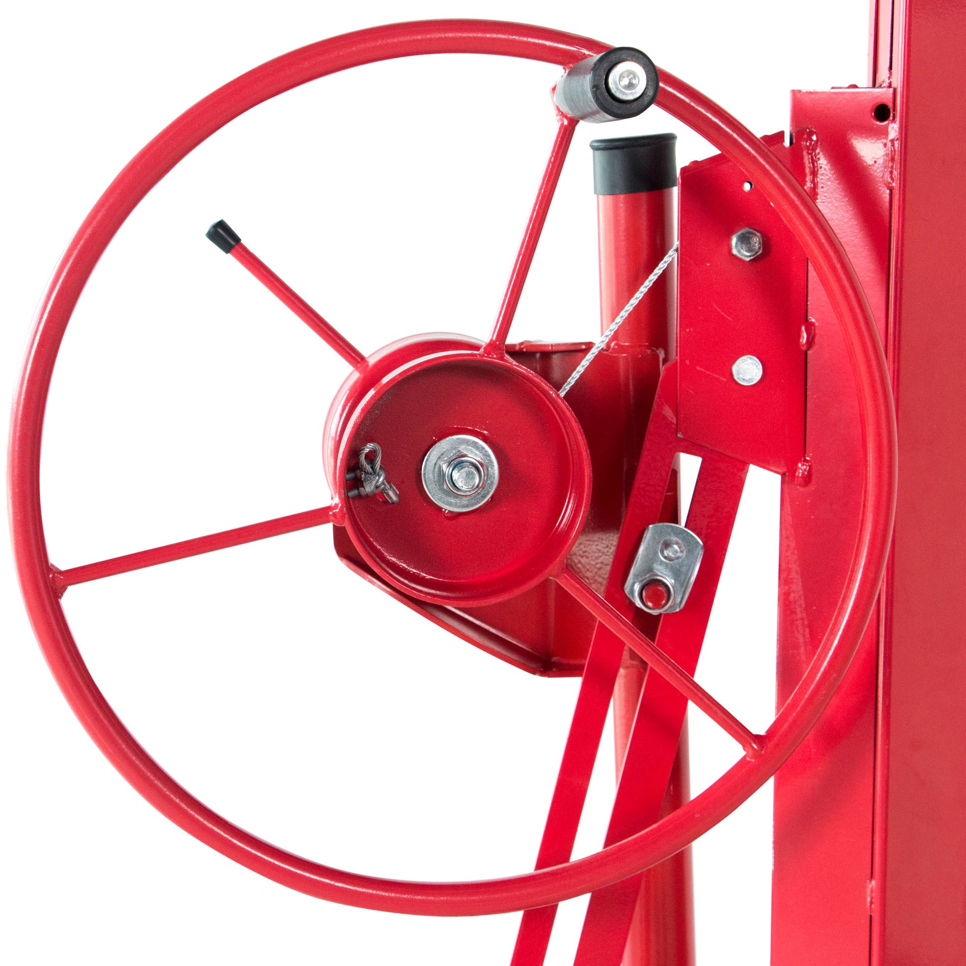 Drywall Panel Lifter Drywall Panel Hoist Jack Lifter Jack Rolling Caster Panel Hoist 11Ft Red Red Iron