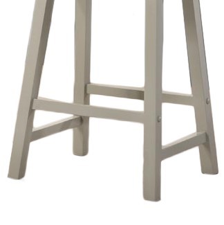 Set 17.5" Of 2 Alonzo Light Gray Backless Ergonomic Counter Height Stool Light Gray Solid Wood