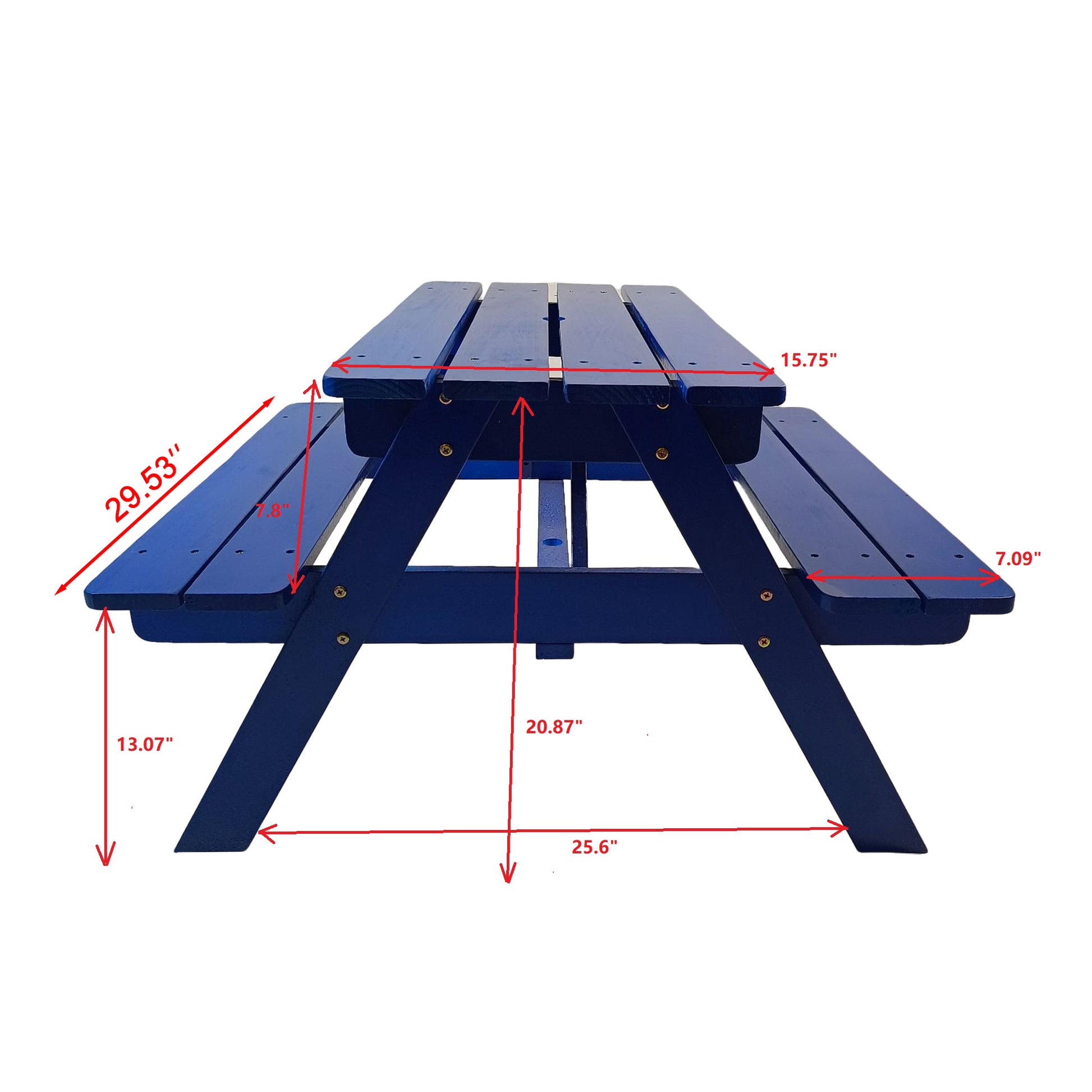 Children'S Dining Tables And Chairs Blue Solid Wood