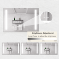 Bathroom Medicine Cabinet with Lights, 36 24 Inch LED mirror included-bathroom-powder