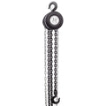Chain Hoist 2200Lbs 1T Capacity 10Ft With 2 Heavy Duty Hooks,Manual Chain Hoist Steel Construction,Black Black Steel